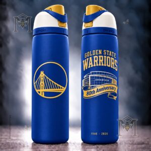 Golden State Warriors 80th Anniversary Chase Center 2026 Water Bottle - photo 2