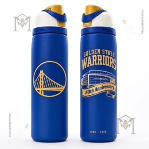 Golden State Warriors 80th Anniversary Chase Center 2026 Water Bottle - photo 4
