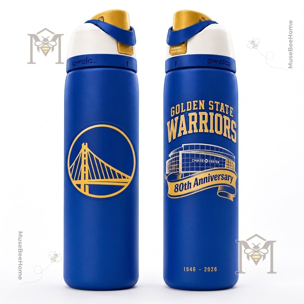 Golden State Warriors 80th Anniversary Chase Center 2026 Water Bottle - photo 4