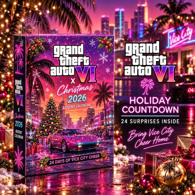 Grand Theft Auto VI Christmas 2026 Advent Calendar - front and side box view