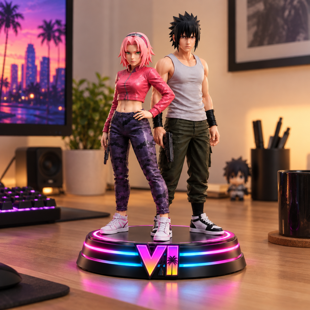 Grand Theft Auto VI Sasuke and Sakura Collectible Vinyl Figure - photo 4