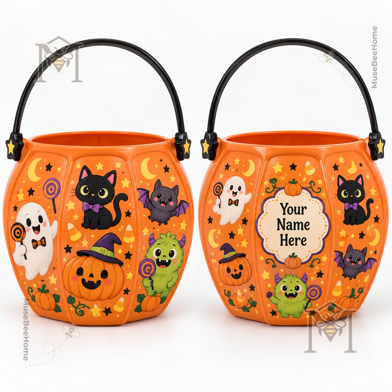 Halloween Personalized Trick-or-Treat Candy Bucket - photo 2