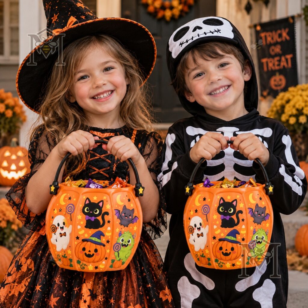 Halloween Personalized Trick-or-Treat Candy Bucket - photo 3