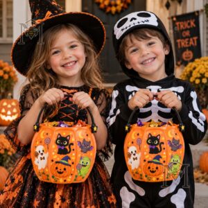 Halloween Personalized Trick-or-Treat Candy Bucket - photo 3