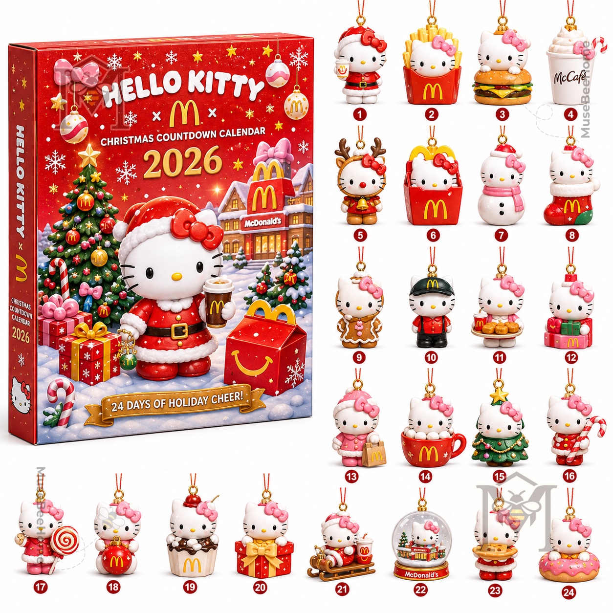 Hello Kitty x McDonald's Christmas 2026 Advent Calendar - photo 2