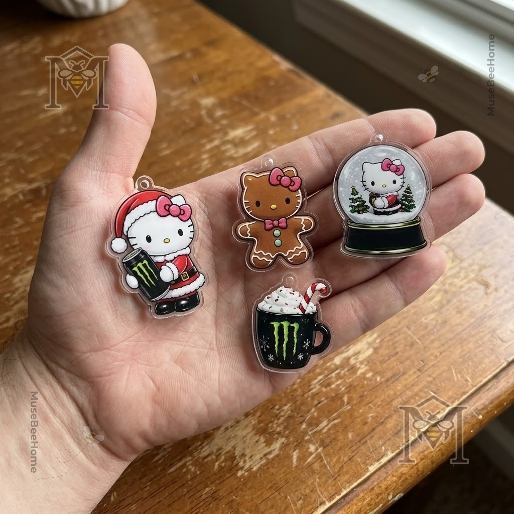 Hello Kitty x Monster Energy Christmas 2026 Advent Calendar - holiday character artwork