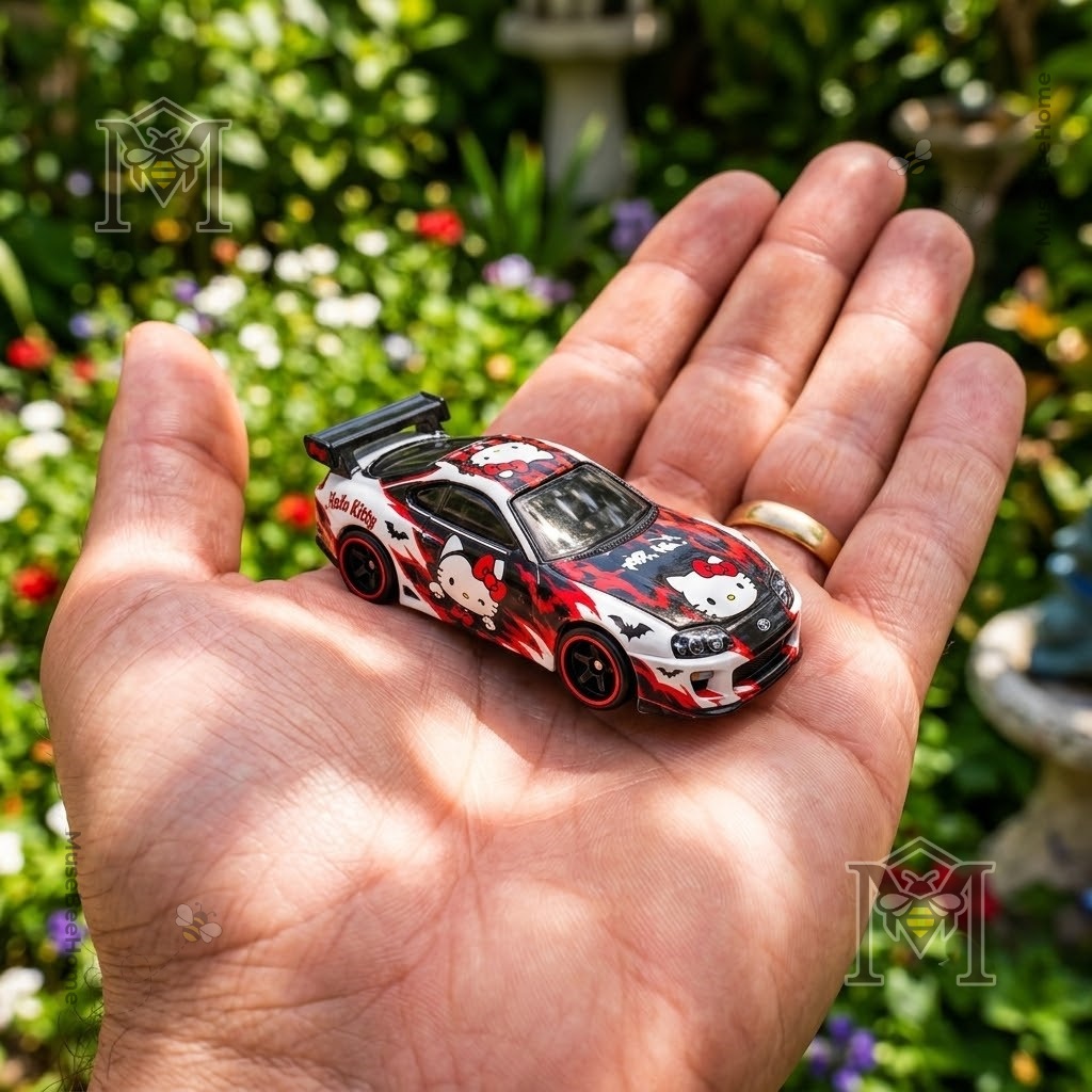 Hot Wheels Monster Hello Kitty 94 Toyota Supra A80 Diecast Car - photo 4