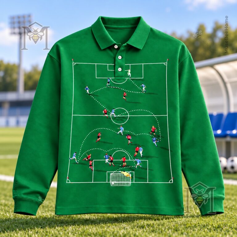 House of Errors FOOTBALL TACTIC RUGBY Polo - close view of dotted passing routes