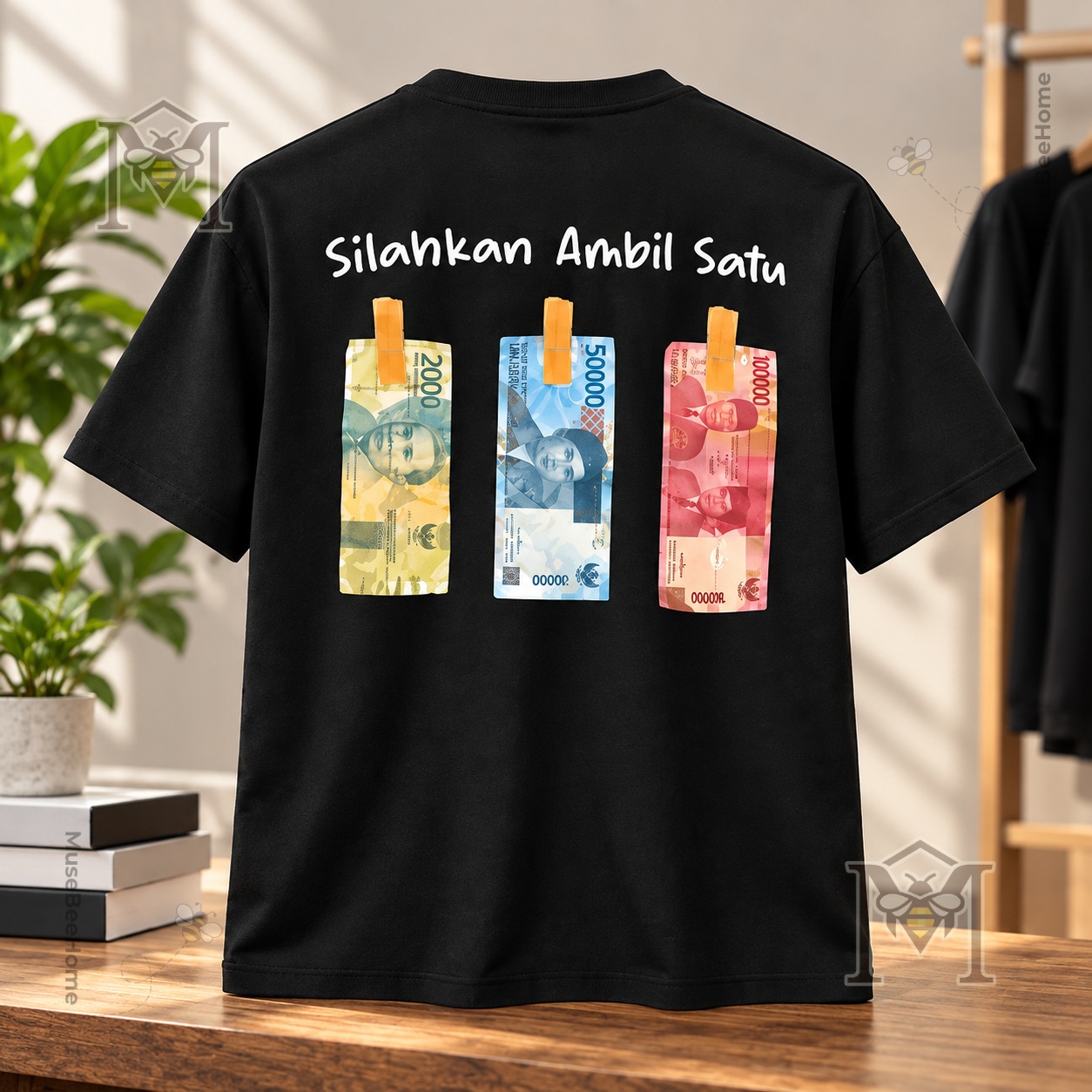 Indonesian Rupiah Silahkan Ambil Satu Please Take One T-Shirt - photo 2
