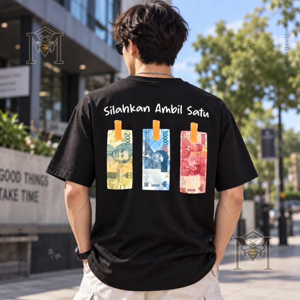 Indonesian Rupiah Silahkan Ambil Satu Please Take One T-Shirt - photo 3