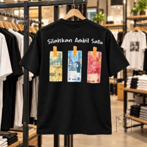 Indonesian Rupiah Silahkan Ambil Satu Please Take One T-Shirt - photo 4