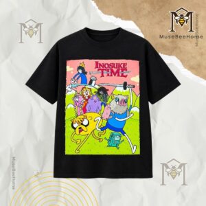 Inosuke Hashibira Demon Slayer x Adventure Time T-Shirt - front view