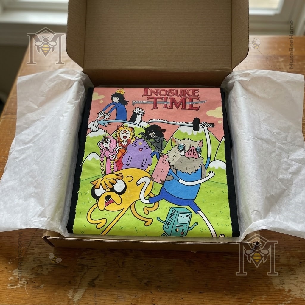 Inosuke Hashibira Demon Slayer x Adventure Time T-Shirt - photo 4