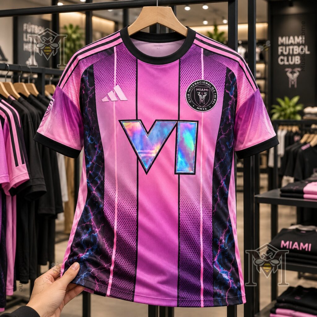 Inter Miami x Grand Theft Auto VI GTA 6 The Leonida Football Jersey - full jersey display