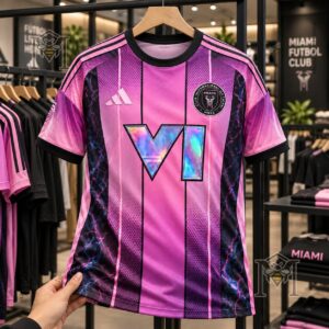 Inter Miami x Grand Theft Auto VI GTA 6 The Leonida Football Jersey - full jersey display