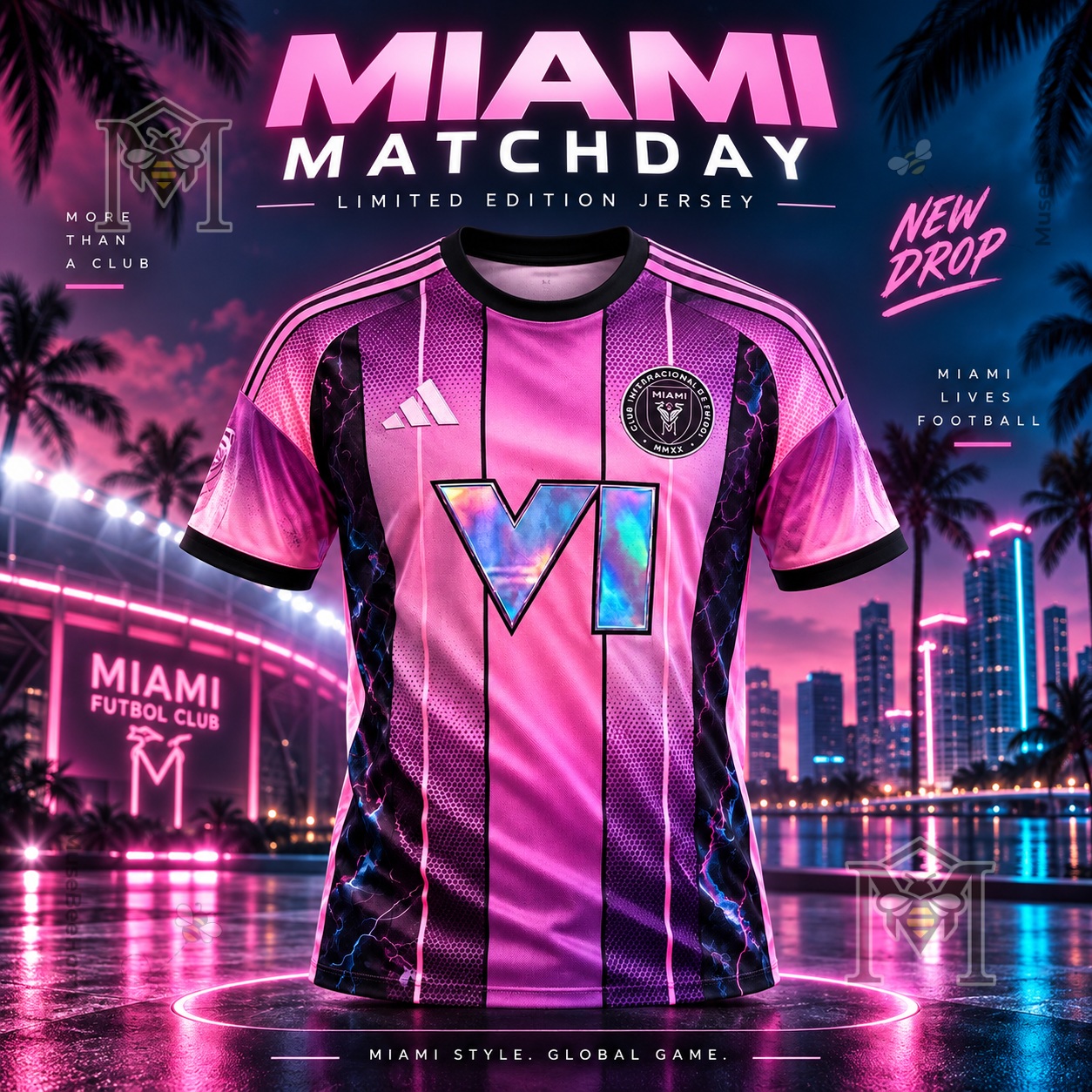 Inter Miami x Grand Theft Auto VI GTA 6 The Leonida Football Jersey - front view