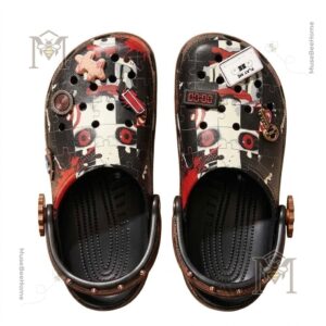 Jigsaw Midnight Puzzle Horror Crocs Clogs - photo 2