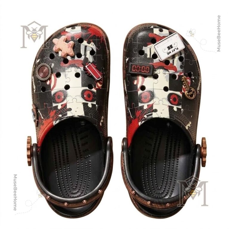 Jigsaw Midnight Puzzle Horror Crocs Clogs - photo 2