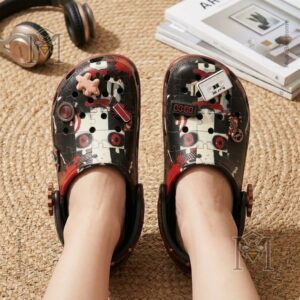 Jigsaw Midnight Puzzle Horror Crocs Clogs - photo 3