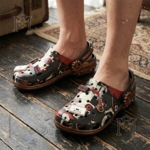 Jigsaw Midnight Puzzle Horror Crocs Clogs - photo 4
