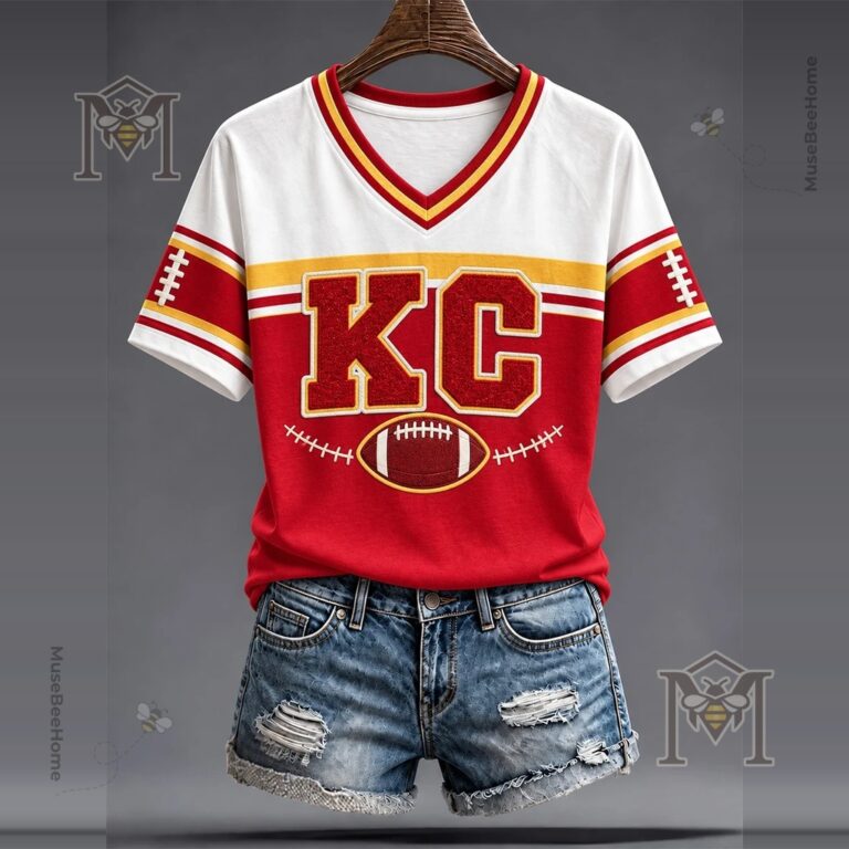 Kansas City Chiefs Game Day V-Neck T-Shirt and Hoodie - photo 2