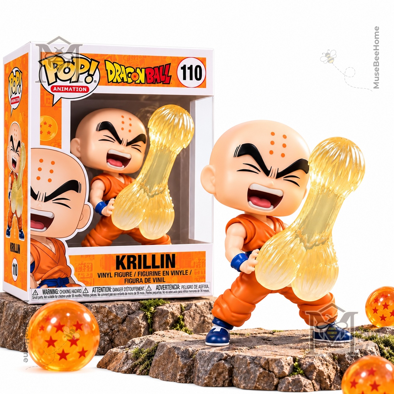 Krillin Dragon Ball Funny Funko Pop Figure 2026 - photo 2