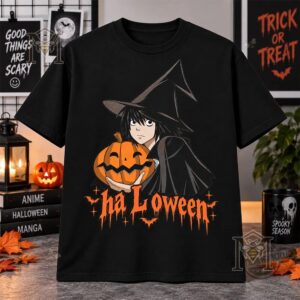 L Lawliet Anime Halloween Pumpkin T-Shirt - photo 2