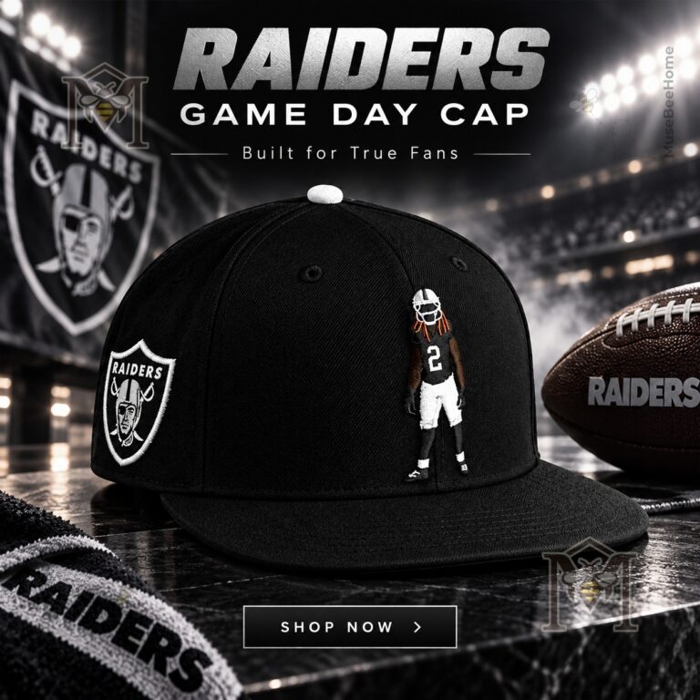 Las Vegas Raiders Ashton Jeanty Number 2 Game Day Cap - front view