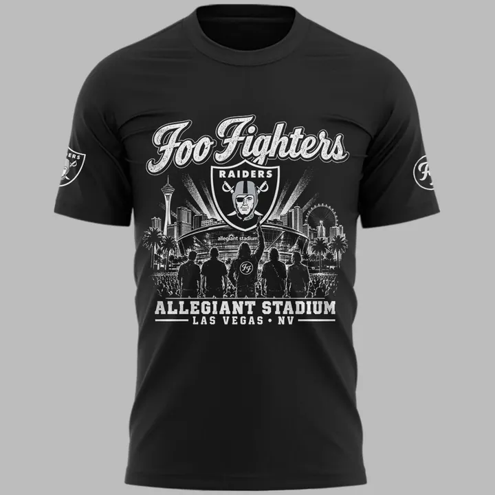 Las Vegas Raiders Foo Fighters T-Shirt - photo 2