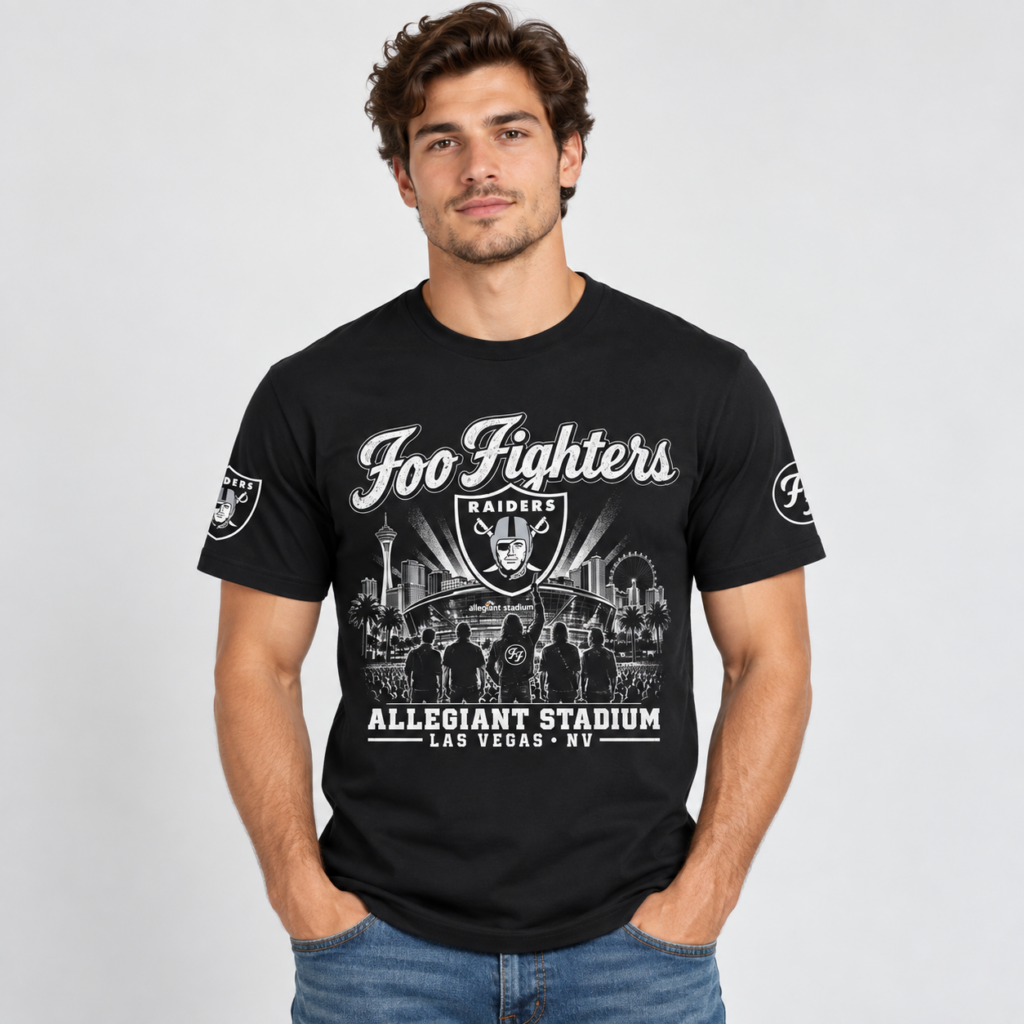 Las Vegas Raiders Foo Fighters T-Shirt - photo 4