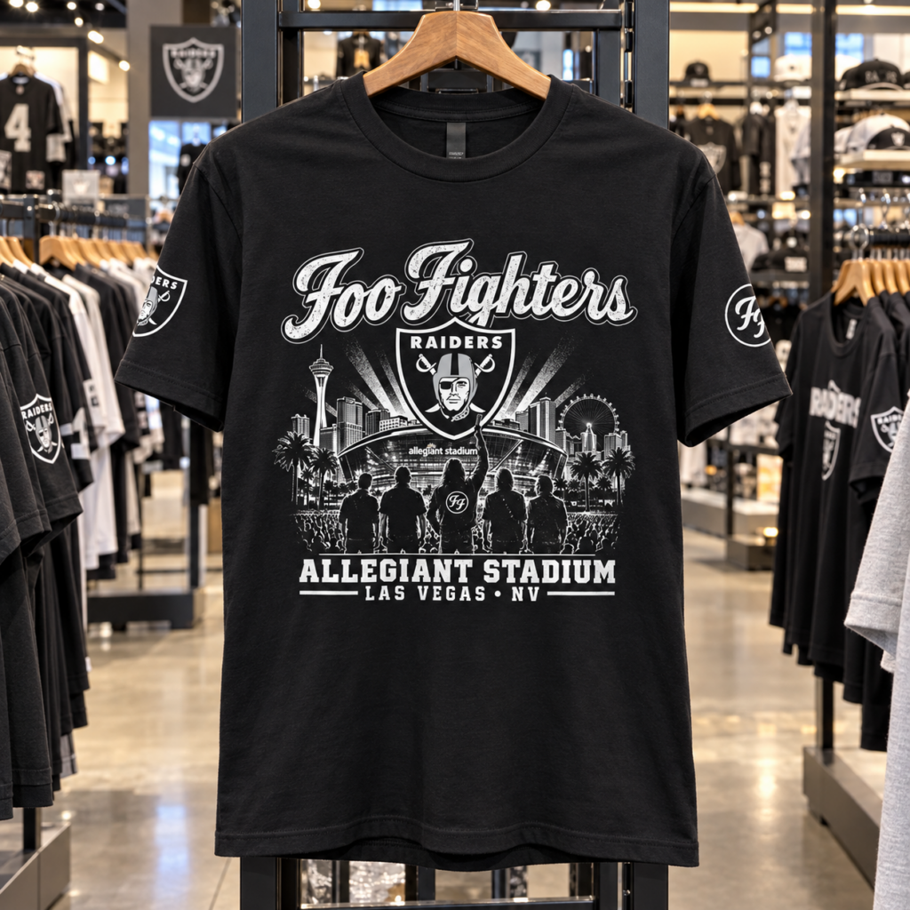 Las Vegas Raiders Foo Fighters T-Shirt - photo 5