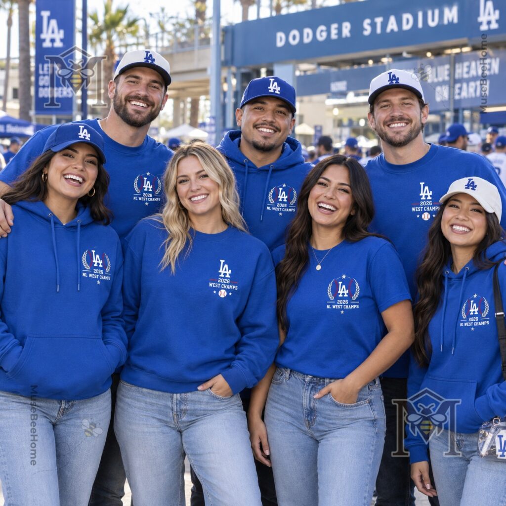 Los Angeles Dodgers 2026 NL West Champions Crewneck Sweater - photo 5