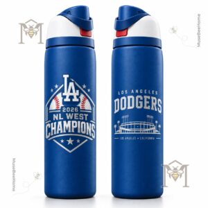 Los Angeles Dodgers 2026 NL West Champions Sports Water Bottle - photo 2