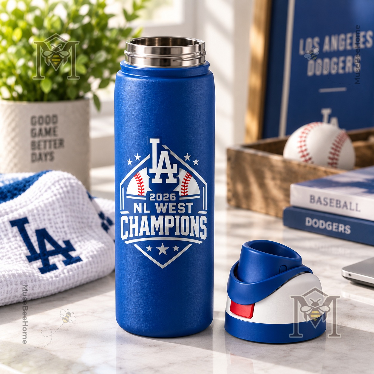 Los Angeles Dodgers 2026 NL West Water Bottle - photo 3