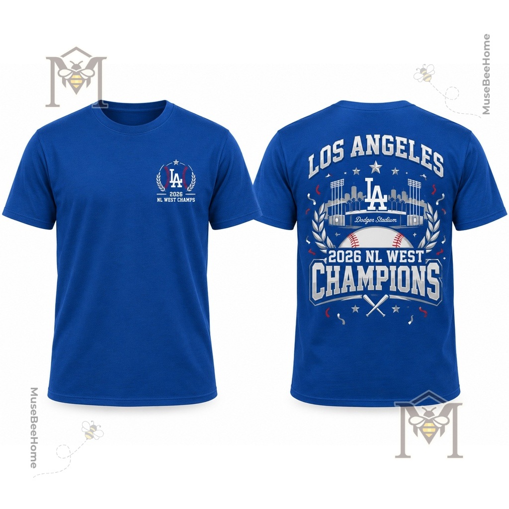 Los Angeles Dodgers 2026 NL West Champions Crewneck Sweater - photo 4