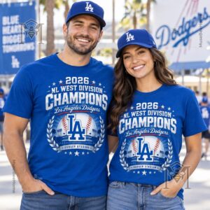 Los Angeles Dodgers 2026 NL West Division Champions T-Shirt - photo 3