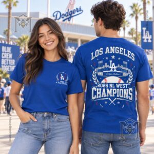 Los Angeles Dodgers 2026 NL West Division Champions T-Shirt - photo 4