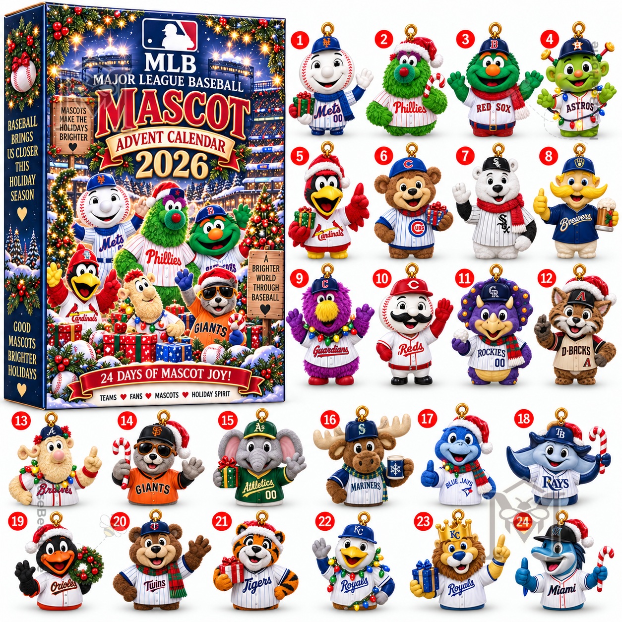 Major League Baseball 2026 Mascot Advent Calendar - photo 2