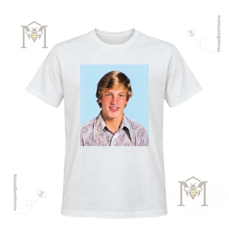 Matthew McConaughey High School Photo T-Shirt - front view with centered portrait print