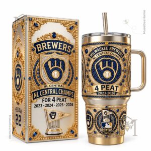 Milwaukee Brewers 2026 NL Central 4-Peat Tribute Tumbler - photo 2