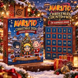 Naruto Christmas 2026 Advent Calendar - front box and numbered countdown panel