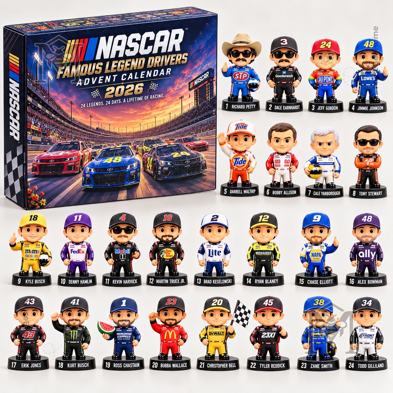NASCAR Famous Legend Drivers 2026 Advent Calendar - photo 2