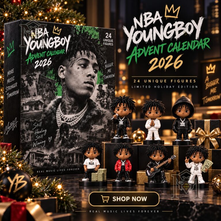 NBA YoungBoy 2026 Advent Calendar - boxed display with miniature figures