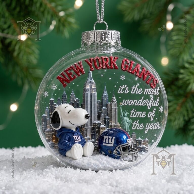 New York Giants Snoopy Global Ornament 2026 - photo 2
