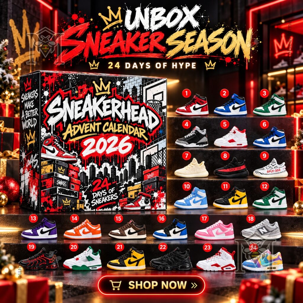 Nike 24-Day Sneaker Season 2026 Advent Calendar - full box and numbered sneaker display