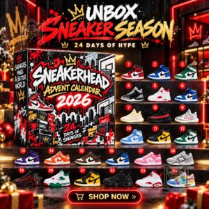 Nike 24-Day Sneaker Season 2026 Advent Calendar - full box and numbered sneaker display