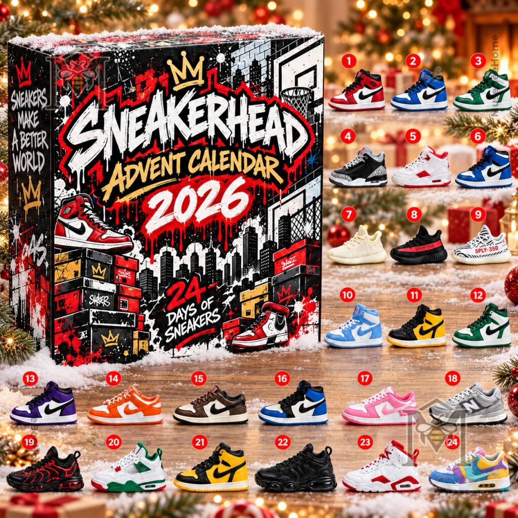 Nike 24-Day Sneaker Season 2026 Advent Calendar - front-facing product display with 24 shoes