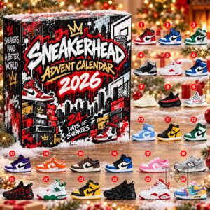 Nike 24-Day Sneaker Season 2026 Advent Calendar - front-facing product display with 24 shoes