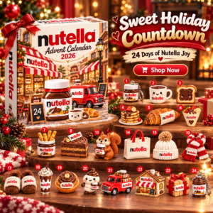 Nutella Holiday Countdown Advent Calendar 2026 front display