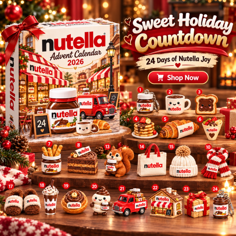 Nutella Holiday Countdown Advent Calendar 2026 front display
